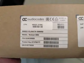 GGWC00005 AUDIOCODES Mediant Eth Wan GGWC00005 AUDIOCODES Mediant Eth Wan