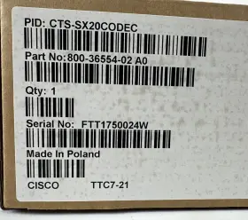 5814 CISCO Telepresence Set Codec Camera Kit #3