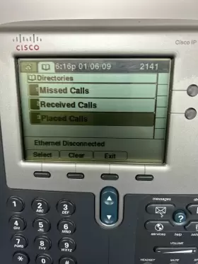 7942 CISCO Ip Voip Telephone Phone Workes Ac Power Cord Clean #2