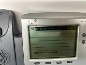 7942 CISCO Ip Voip Telephone Phone Workes Ac Power Cord Clean