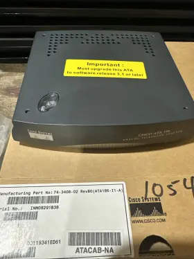 ATA186-I1-A CISCO Box Voip Analog Telephone Adapter Ata ATA186-I1-A CISCO Box Voip Analog Telephone Adapter Ata