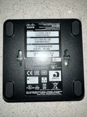 ATA191K9 CISCO Analog Telephone Adapter #2 ATA191K9 CISCO Analog Telephone Adapter #2