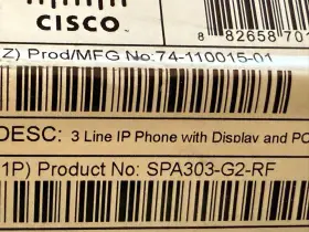 SPA303-G2-RF CISCO Ip Phone Display Port Box #3