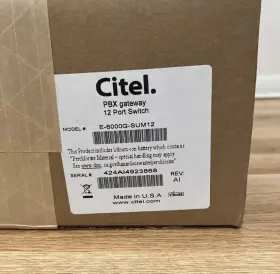 E-6000G-SUM12 CITEL Mck Pbx Gateway Port Box E-6000G-SUM12 CITEL Mck Pbx Gateway Port Box