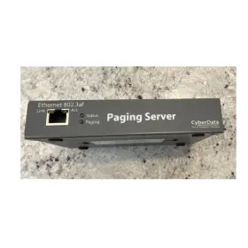 Cyberdata 011146 Paging Adapter Ethernet Rj-45 Poe Line In Out Dc Power Gray