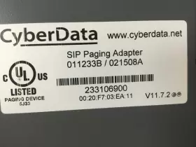 011233A CYBERDATA Sip Paging Adapter