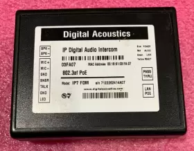 IP7-FDM DIGITAL ACOUSTICS Ip Duplex Audio Intercom IP7-FDM DIGITAL ACOUSTICS Ip Duplex Audio Intercom