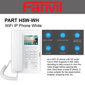 889837001813 FANVIL Wi Fi Ip Phone Screen Sip Lines 889837001813 FANVIL Wi Fi Ip Phone Screen Sip Lines