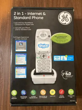 Ge Tvp101 Voip Network/landline Telephone Combo Skype Wireless