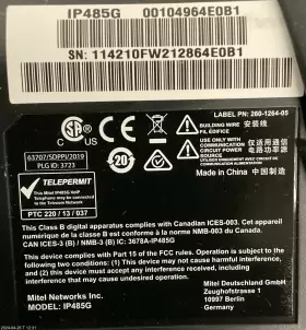 485G MITEL Ip Gigabit Poe Phone #2 485G MITEL Ip Gigabit Poe Phone #2