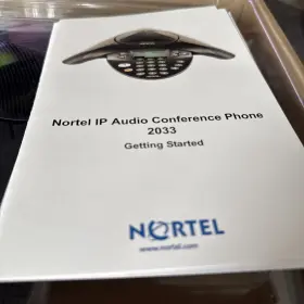 2033 NORTEL Ip Audio Conference Phone Triangle Mic 2033 NORTEL Ip Audio Conference Phone Triangle Mic