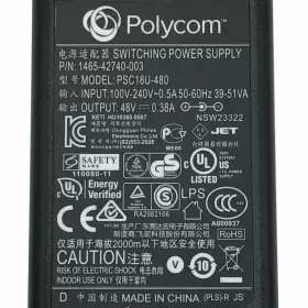 1465-42740-003 POLYCOM Switching Power Supply Adapter Vvx #2 1465-42740-003 POLYCOM Switching Power Supply Adapter Vvx #2