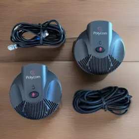 Polycom 2201-15855-001 Lot Of 2 External Microphone Pods Soundstation Ip