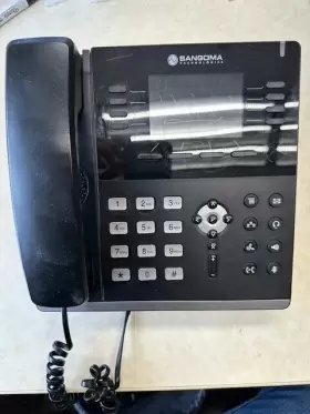 S500 SANGOMA Ip Phone Voip Desk Handset Stand Ac Adapter