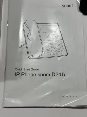 D715 SNOM Ip Office Desk Telephone Manual Box #3 D715 SNOM Ip Office Desk Telephone Manual Box #3