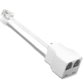 Uvital Uv250717028 Phone Jack Splitter For Landline Telephone Adapter 2 1pack White Uvital Uv250717028 Phone Jack Splitter For Landline Telephone Adapter 2 1pack White
