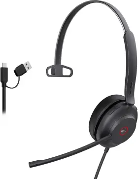 1308108 YEALINK Usb Wired Mono Headset Noise Cancelling