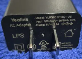 YLPS051200C1-US YEALINK Phone Power Supply