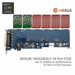 Digium 1aex2424lf 24 Port Analog Pcie Asterisk Card 8 Fxs 16 Fxo Geniune New. Fixed Price $1372.80.