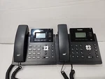 2 Yealink Sip-t40p Corded Voip Desk Phones Powers On. Fixed Price $34.99.
