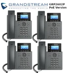 4 Grandstream Grp2602p 2-line Sip Accounts Office Phone Poe Version - No P/s. Fixed Price $173.95.