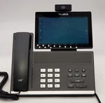 Yealink Flagship Smart Video Voip Phone Model Vp59 W/ Camera, Handset & Stand. Fixed Price $120.00.