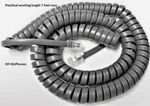 5-pack Lot Gray 12ft Snom Ip Phone Handset Cord D710 D720 D745 D760 Curly Coil. Fixed Price $16.99.