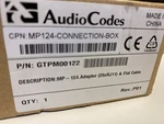 Audiocodes Telco To Telephone Connection Box For Mp-124d (rada00001) (mp124-conn. Fixed Price $354.30.