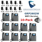 10 Grandstream Grp2602w Wifi Version 2-line 4 Sip Phone Power Supply Included. Fixed Price $529.99.