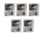 Lot Of 5 Cisco Cp 8841 Telephone W/ New Handset Cord And Network. Fixed Price $161.46.