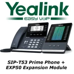 Yealink Sip-t53 Dual Port Gigabit Prime Business Phone + Exp50 Expansion Module. Fixed Price $257.95.