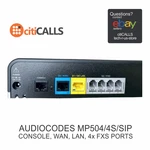 Audiocodes Mp504/4s/sip Mediapack 5xx Analog Voip Gateway With 4 Fxs Sip. Fixed Price $515.00.