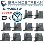 10 Grandstream Grp2601w 2-line 2 Sip Office Desk Phone 2.4 Ghz Wifi Bundle Lot. Fixed Price $379.95.
