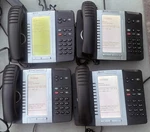 Lot 4 Mitel 5330e Ip Phone Poe Voip Business W/ Handset Power Supply - No Stand. Fixed Price $59.00.