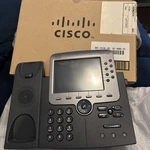Cisco 7975 Ip Voip Telephone Handset, Phone Cord And Stand & Expansion Module. Fixed Price $42.00.