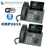 2 Grandstream Grp2616 6-line 6 Sip Office Ip Phone Bluetooth Wifi + Power Supply. Fixed Price $302.95.