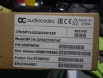 Audiocodes Ggwv00701 Mp-114 Voip Gateway (2 Fxs, 2 Fxo). Fixed Price $75.00.