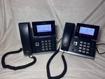 2 Yealink Sip-t53 Corded Business Telephones Black & Power Cords Great Condition. Fixed Price $59.99.