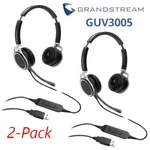 2-pack Grandstream Guv3005 Usb Corded Dual Headset Hd Noise Canceling Busy Light. Fixed Price $79.95.