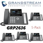 5 Grandstream Grp2636 12-line 6 Sip Ip Phone Color Screen Dual Gigabit Lot. Fixed Price $685.99.