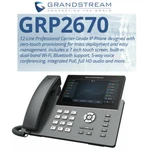 Grandstream Grp2670 12-line 6 Sip Ip Phone Wifi Bluetooth Color Touchscreen. Fixed Price $178.95.
