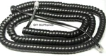 2-pack Handset Cord Samsung Officeserv Phone Ds5000 Curly Flat Black Long 25ft. Fixed Price $15.49.