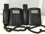 Lot Of 2 Polycom Vvx 310 6-line Gigabit Business Phones W/ Stands & Handsets. Fixed Price $34.00.