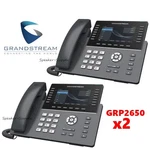 2 Grandstream Grp2650 14-line 7 Sip Accounts 5" Color Screen Enterprise Phones. Fixed Price $309.79.