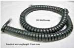 5-pack Lot Charcoal Gray 12ft 3com Nbx Ip Phone Handset Cord Curly 2102 3102a. Fixed Price $16.99.