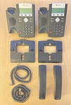 Lot Of 2x Polycom Soundpoint Digital Phones Ip330 & Ip335 + Handsets Stands. Fixed Price $14.99.