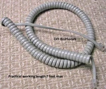 5-pack Lot Handset Cord Comdial Impact Phone 8312sj 8324sj Platinum Gray 12ft. Fixed Price $10.98.
