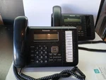 2x Panasonic Kx-nt553-b Ip Office Display Speakerphone Black W/ Handset, Stand. Fixed Price $79.95.