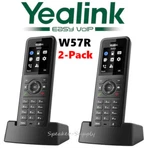 2 Yealink W57r Rugged Dect Handset Phone 1.8" Color Screen For W70b W80 W90. Fixed Price $327.99.