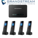 4 Grandstream Dp720 Dect Cordless Hd Voip Telephone Handset + Dp750 Base Bundle. Fixed Price $269.95.